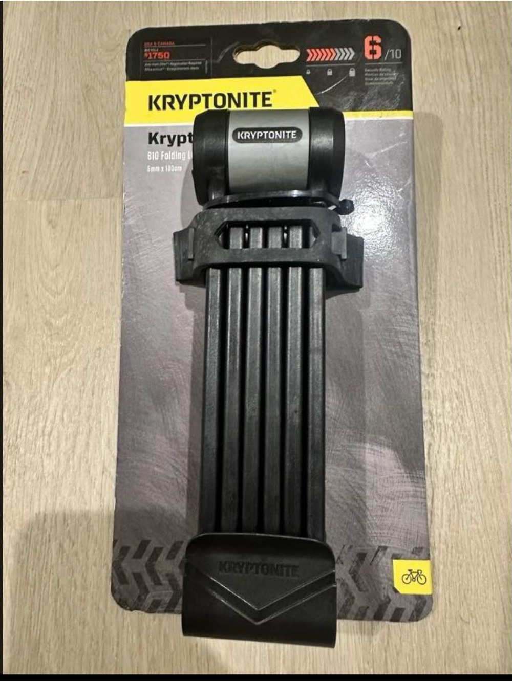 Kryptonite Folding Bike Lock — Black